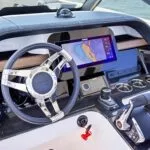 Joystick helm station on 2026 Monterey 30 Elite