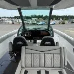 Cockpit with Ultra Fabrics Slate upholstery and SeaDek flooring