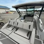 Cockpit with Ultra Fabrics Slate upholstery and SeaDek flooring