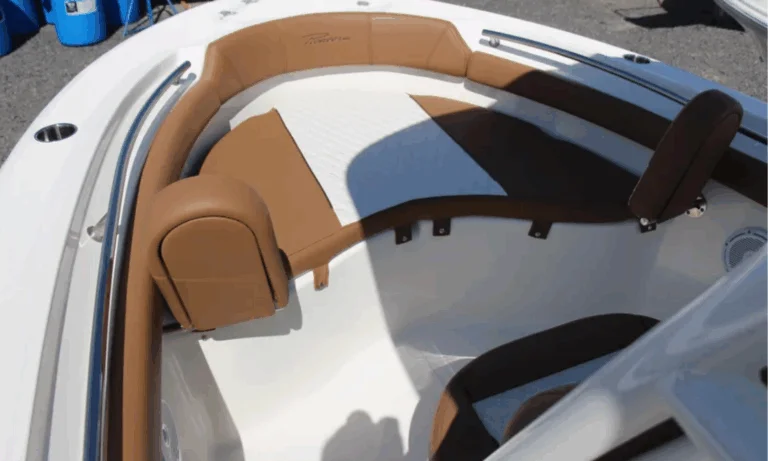 Spacious bow area on the Pioneer 202 Islander center console boat