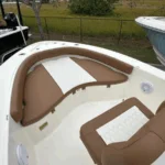 Bow seating with cushions on 2026 Pioneer 180 Islander