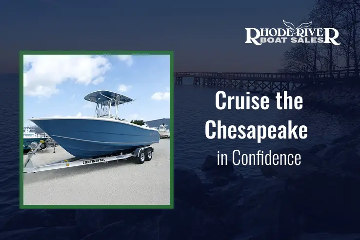 Bulls Bay 230 center console boat cruising on Chesapeake Bay