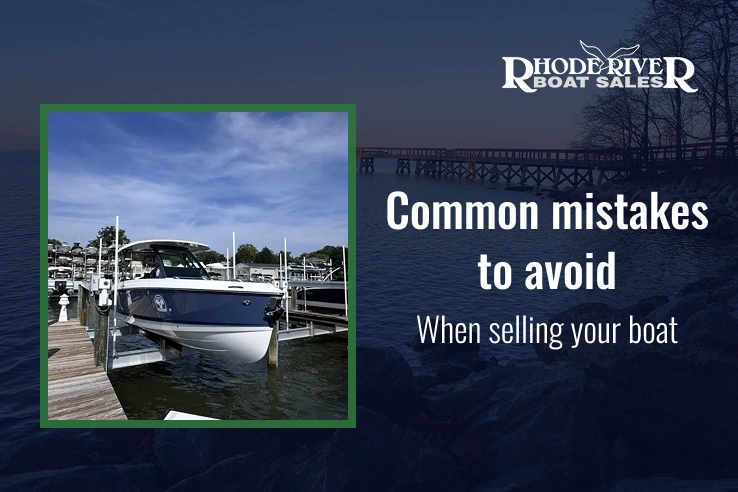 Boat owner preparing a vessel at a marina before listing it for sale in Chesapeake Bay.