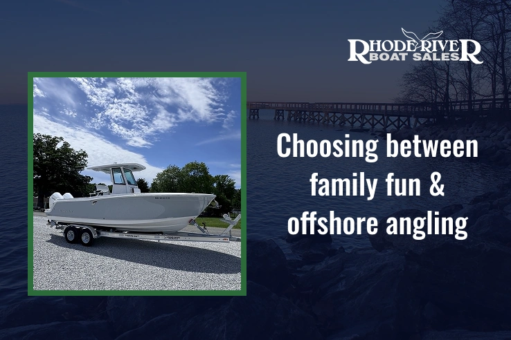 blackfin dual console and blackfin center console boats side by side on water